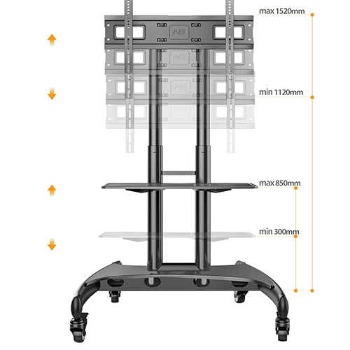 NB AVA1500-60-1P TV Cart 65 -75 — 5