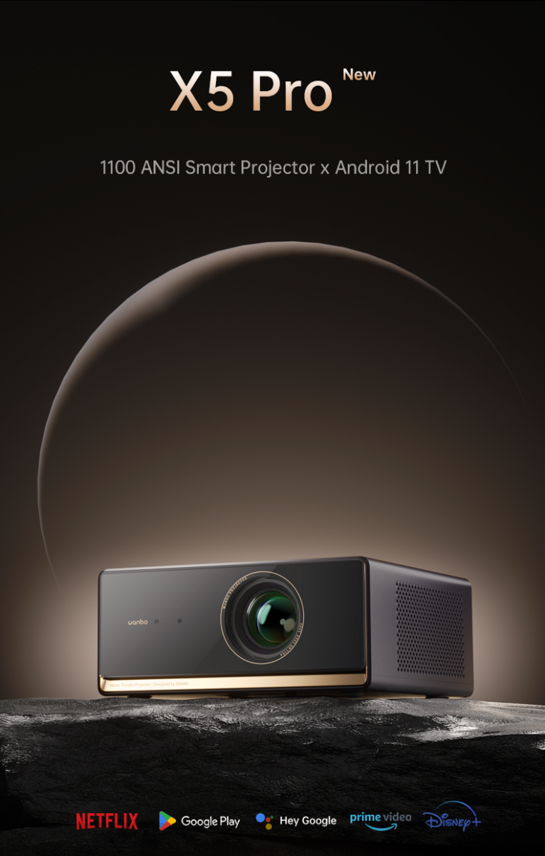 Projector Wanbo X5 Pro Android 1080P 1100ANSI 6W*2 — 5