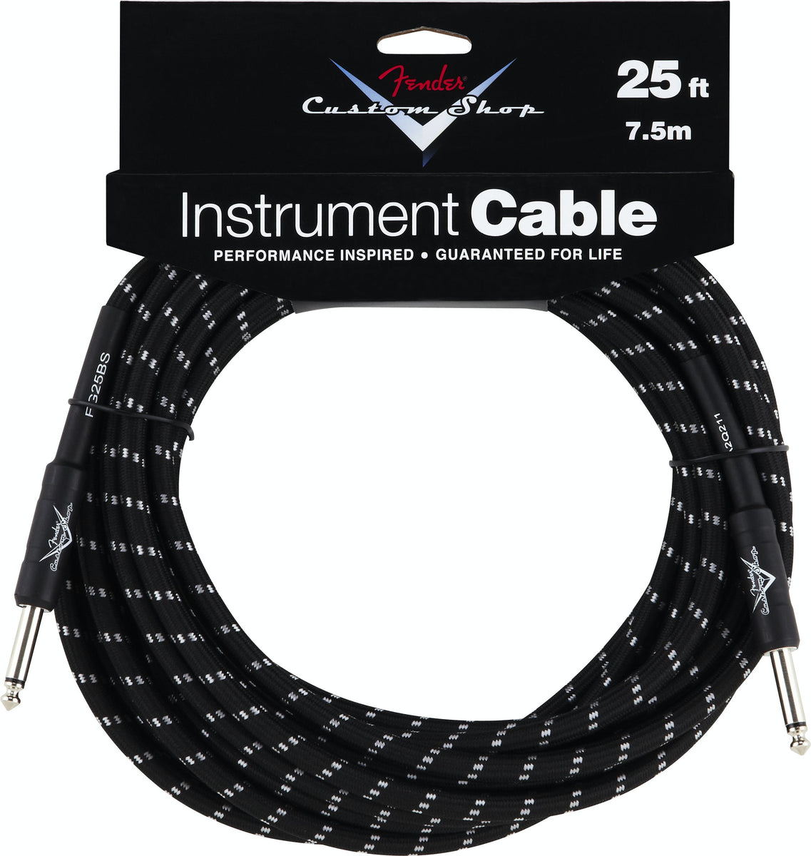 Fender Custom Shop 25 Instrument Cable Tweed — 2