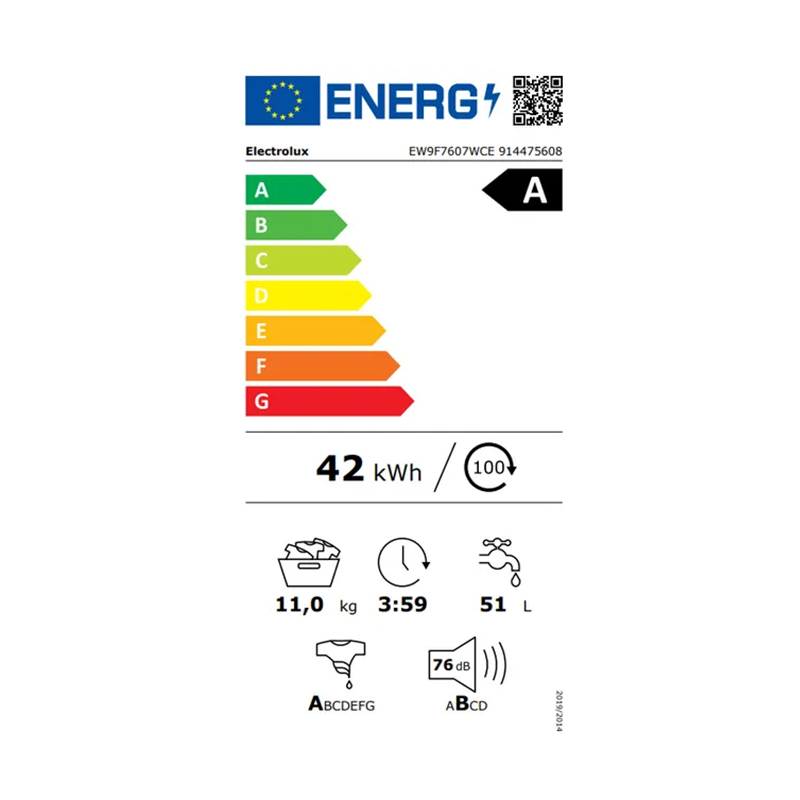Լվացքի մեքենա Electrolux EW9F7607WCE 11 կգ — 4