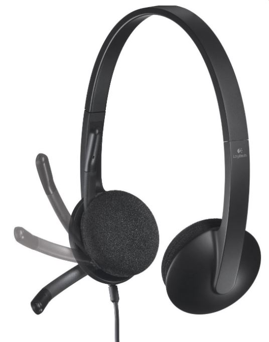 Stereo headset Logitech H340 Corded USB — 2