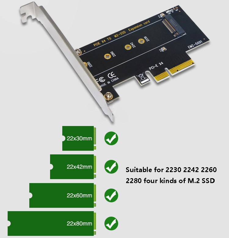 PCIe to M.2 NVMe SSD Adapter — 2