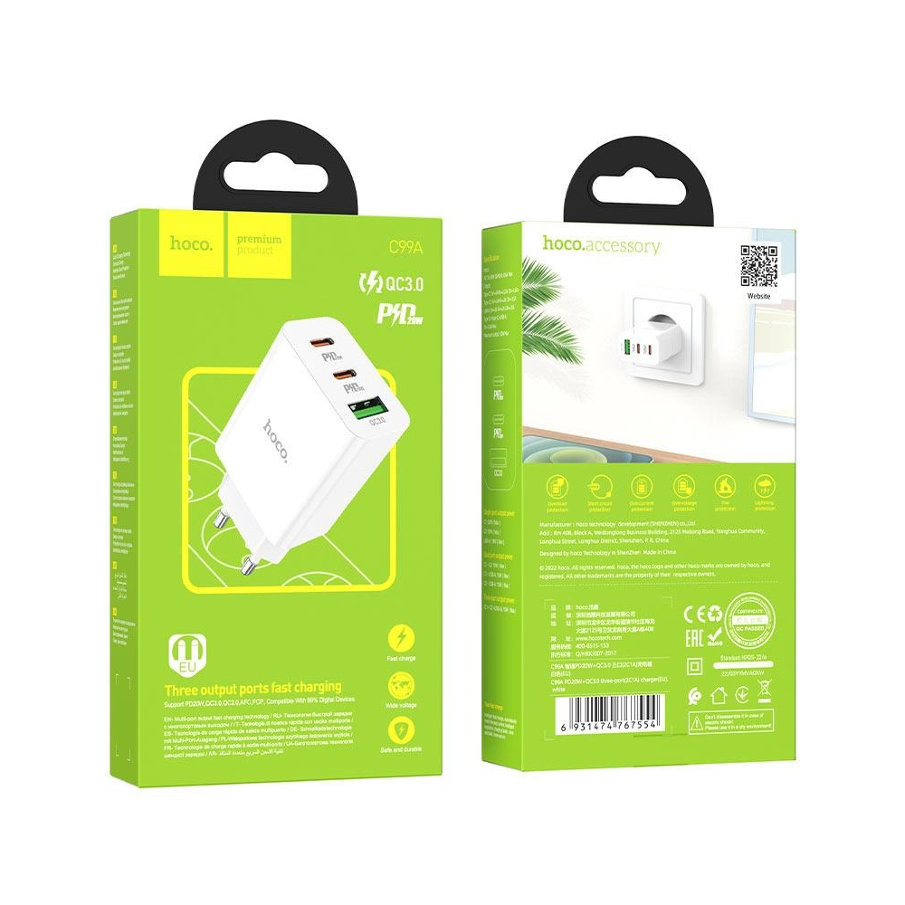 Charger Hoco C99A PD20W QC3.0 — 2