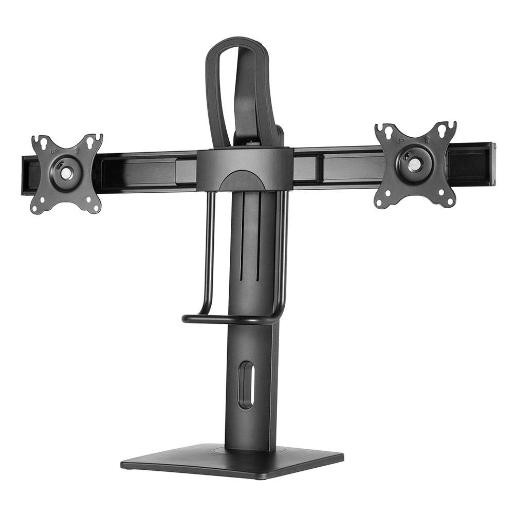 Gembird MS-D2-01 two monitors VESA Arm stand Swivel Tilt and Rotation — 2