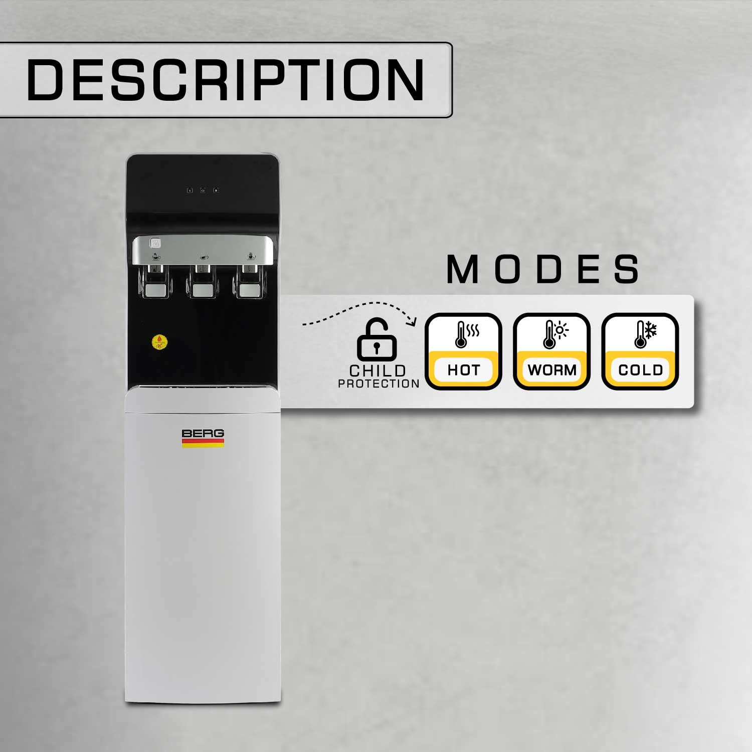 Water dispenser BERG BD-25PL — 2