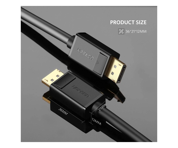 DP male to male cable UGREEN 10211 — 2