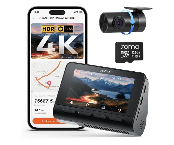Видеорегистратор 70Mai 4K A800SE-1 Set — 2