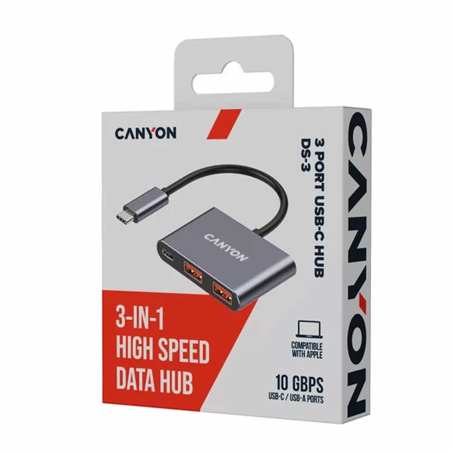 USB hub Canyon DS-3 USB-C 3-in-1 CNS-TDS3 — 5