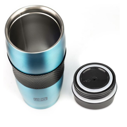 Thermal cup LARA LR04-24 Aqua 380 ml — 2
