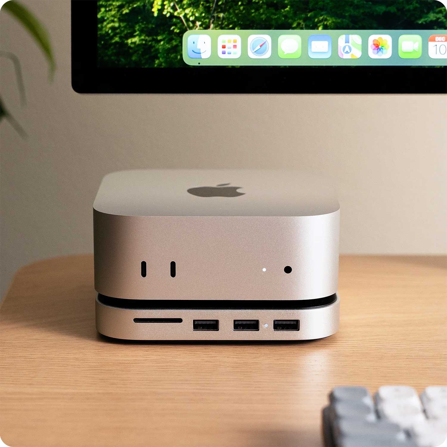 USB hub SATECHI Mac Mini M4 Stand & Hub witch SSD Enclosure ST-GNMMES — 5