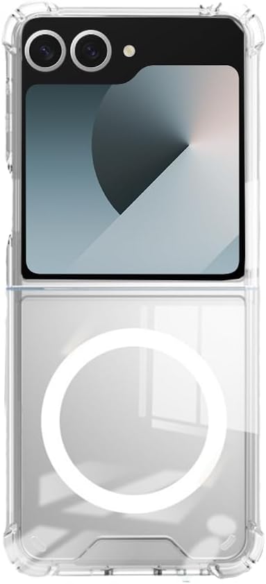 Galaxy Z Flip 6 Magnetic Clear Case — 2