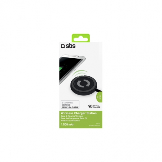 SBS Charger Wireless Station 1 USB 1.5A TEWIRELESSCHGK — 2