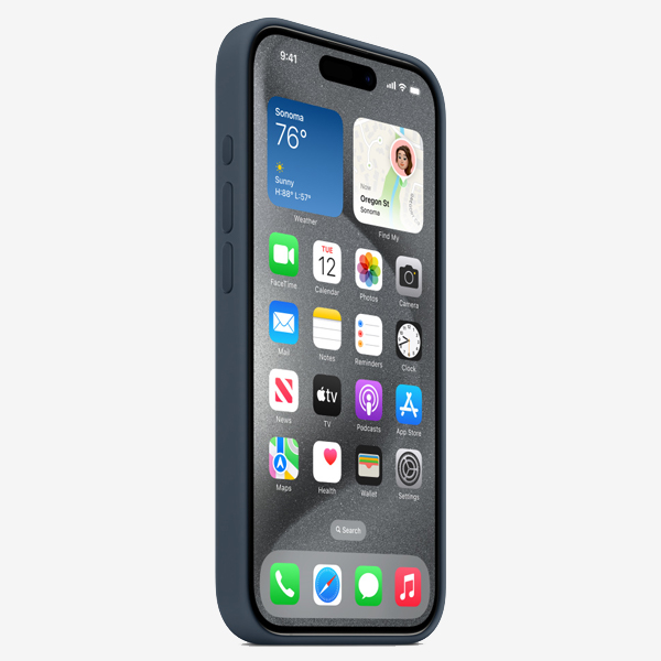 Silicone Case with MagSafe for iPhone 15 Pro — 12