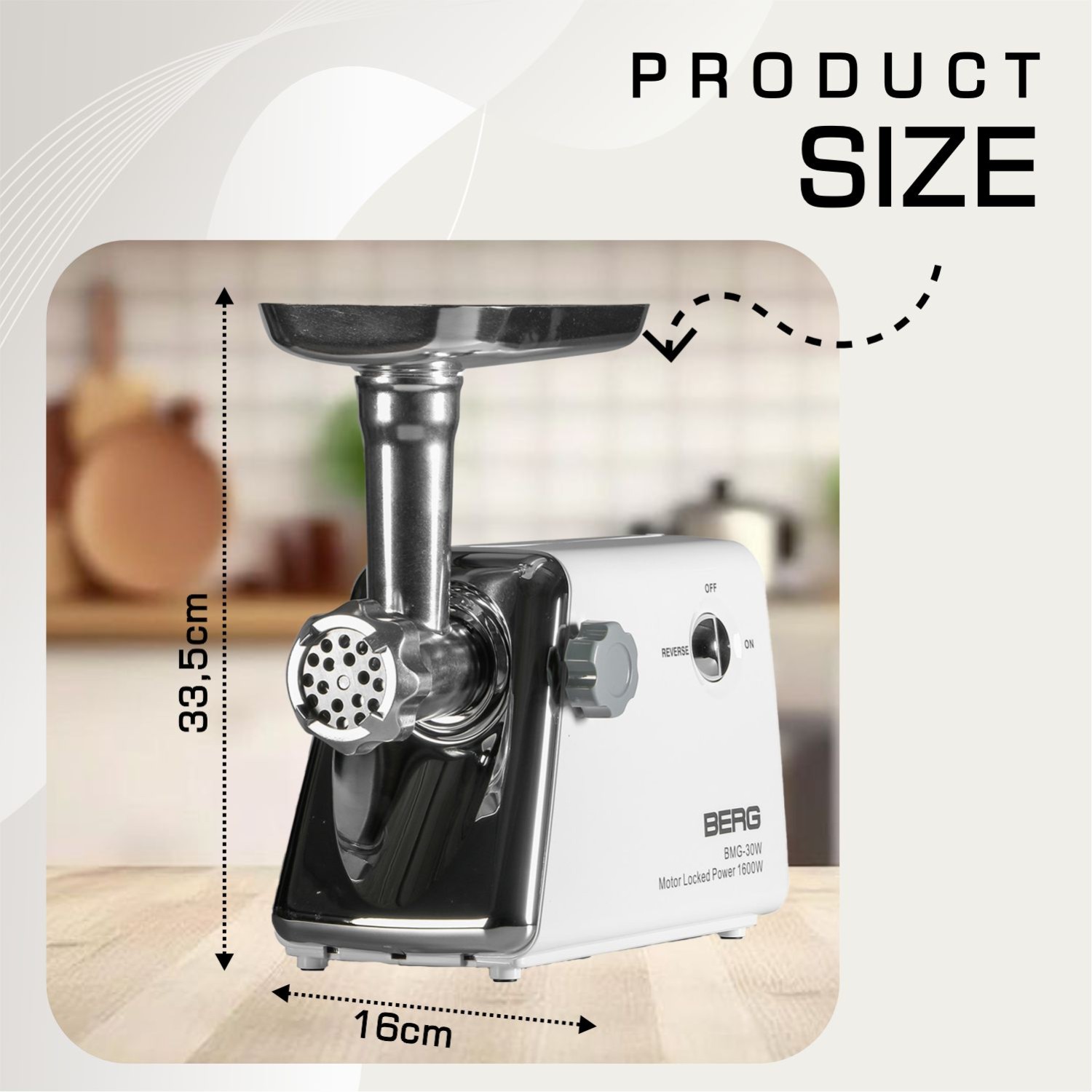 Meat grinder BERG BMG-30W — 4