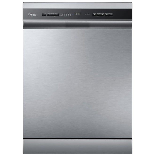 Midea dishwasher Free Standing – WQP15-W7633D SS -GCC