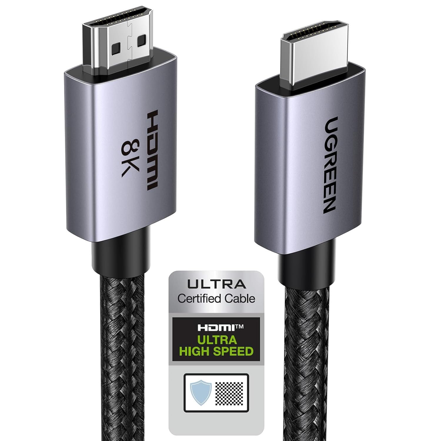 UGREEN HDMI 2.1 ps 8K@60Hz Fiber Optic Cable Male to Male Aluminum Shell 15m 55505 — 2