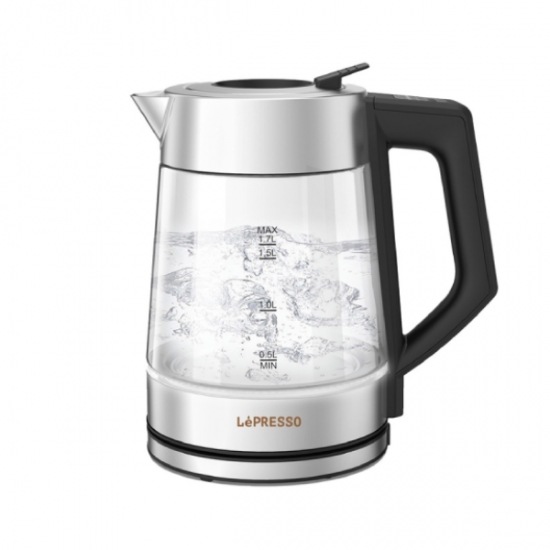 LePresso 1.7L Glass Kettle 2200W — 2
