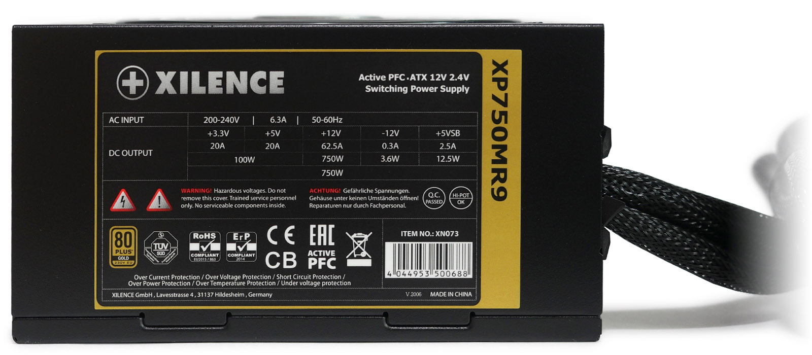 Power supply XILENCE XP750MR9 Modular 80+ GoldFull Modular — 4