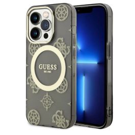 Case iPhone 16 Pro Guess Magsafe IML Gradient Hard Peony Pattern