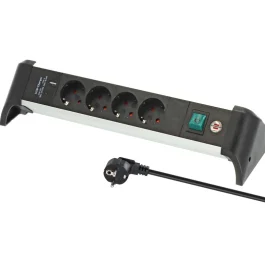Alu-Office-Line USB Power Delivery Extension Lead 4-Way 1.8m Brennenstuhl — 2