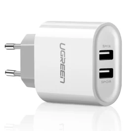 Charger UGREEN Dual USB Wall Charger 3.4A EU 20384 — 2