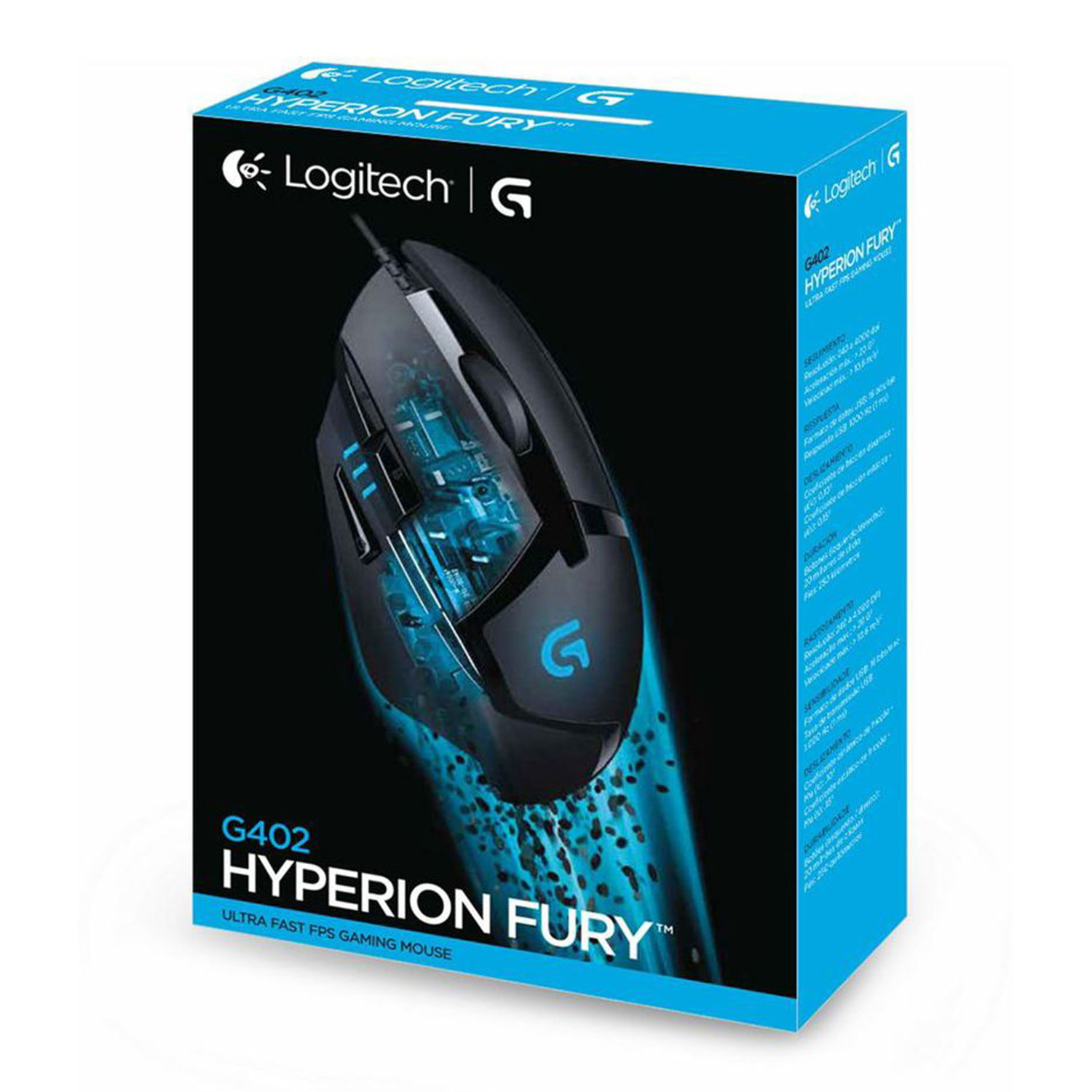 Mouse Logitech G402 HYPERION FURY FPS GAMING L910-004067 — 6