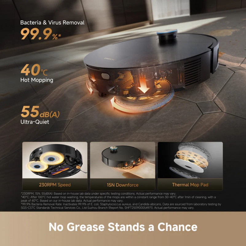 Vacuum cleaner robot DREAME X60 ULTRA COMPLETE WHITHE RLX87DE — 11