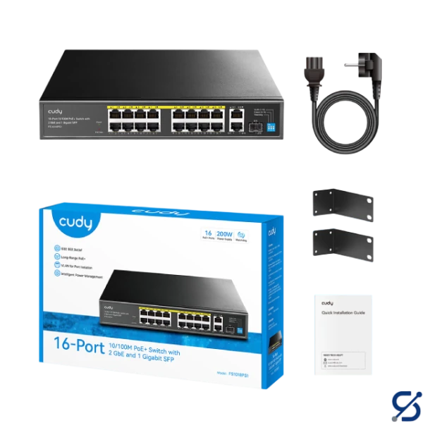 FS1018PS1 PoE+ Switch — 2