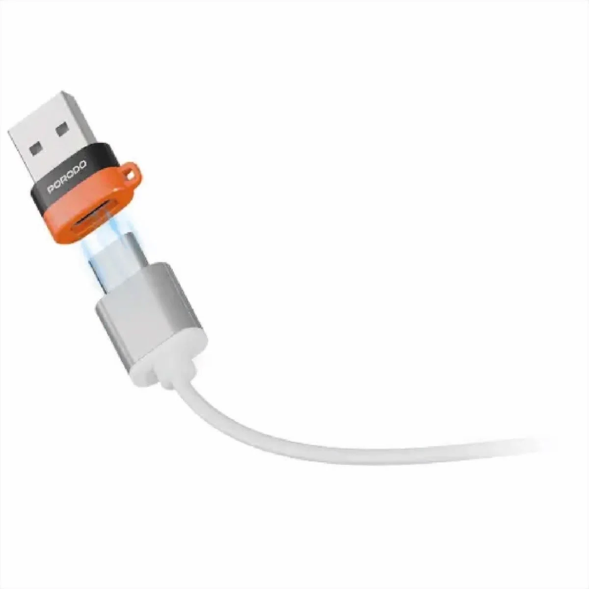 Porodo SnapCharge USB-A To USB-C Converter Charging and Data — 2