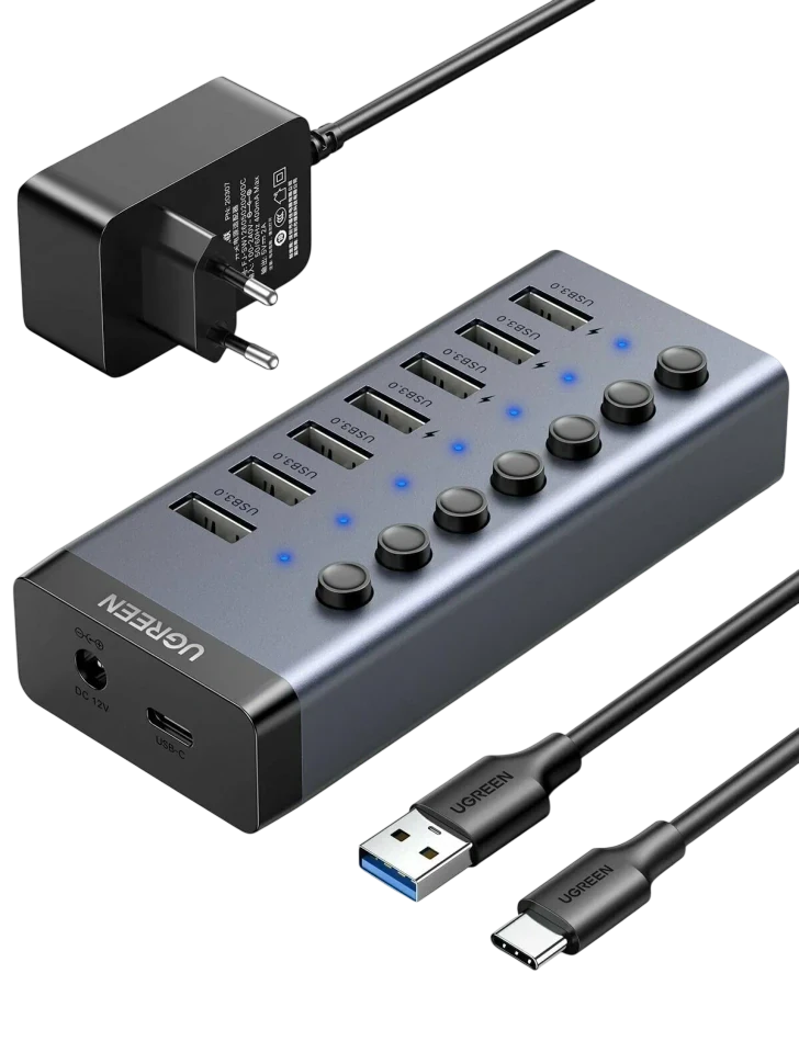 UGreen USB HUB USB-C Port 7xUSB 90307 — 2