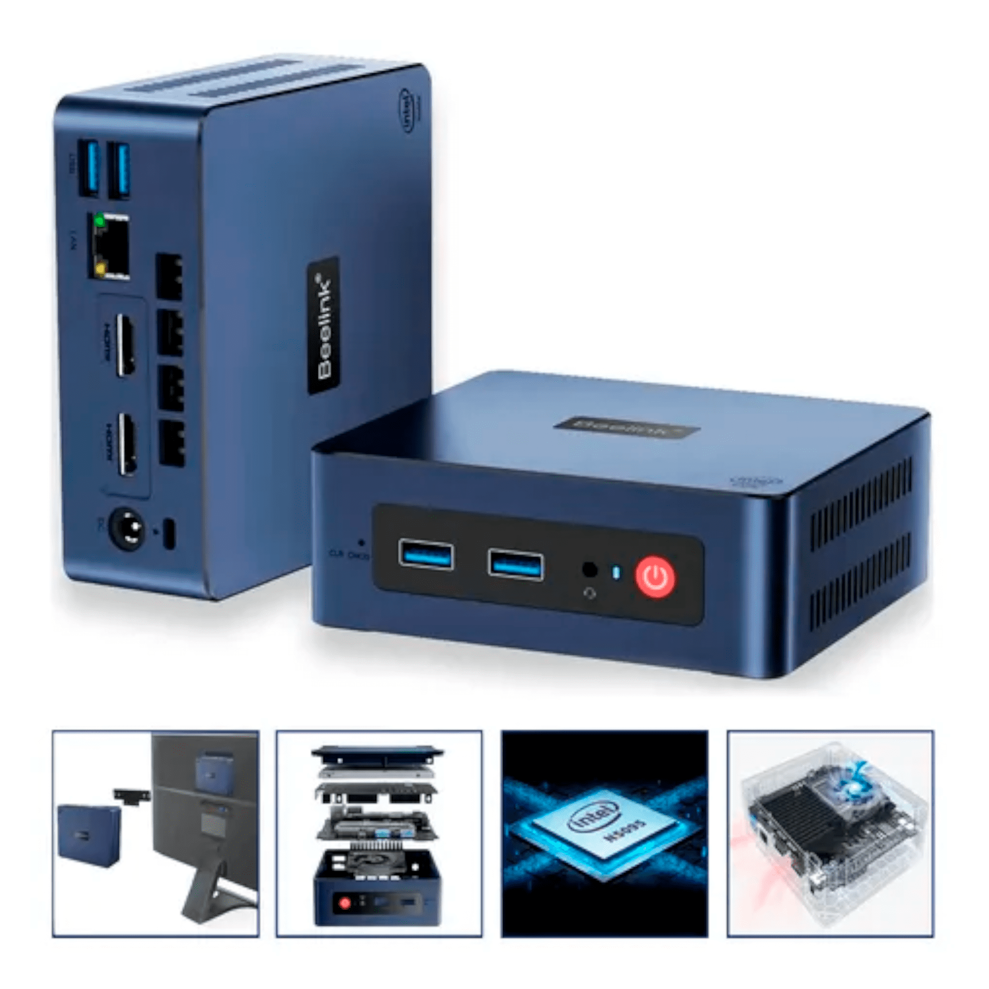 Beelink Mini PC S Intel N5095 DDR4 SSD Windows 11 Pro — 2