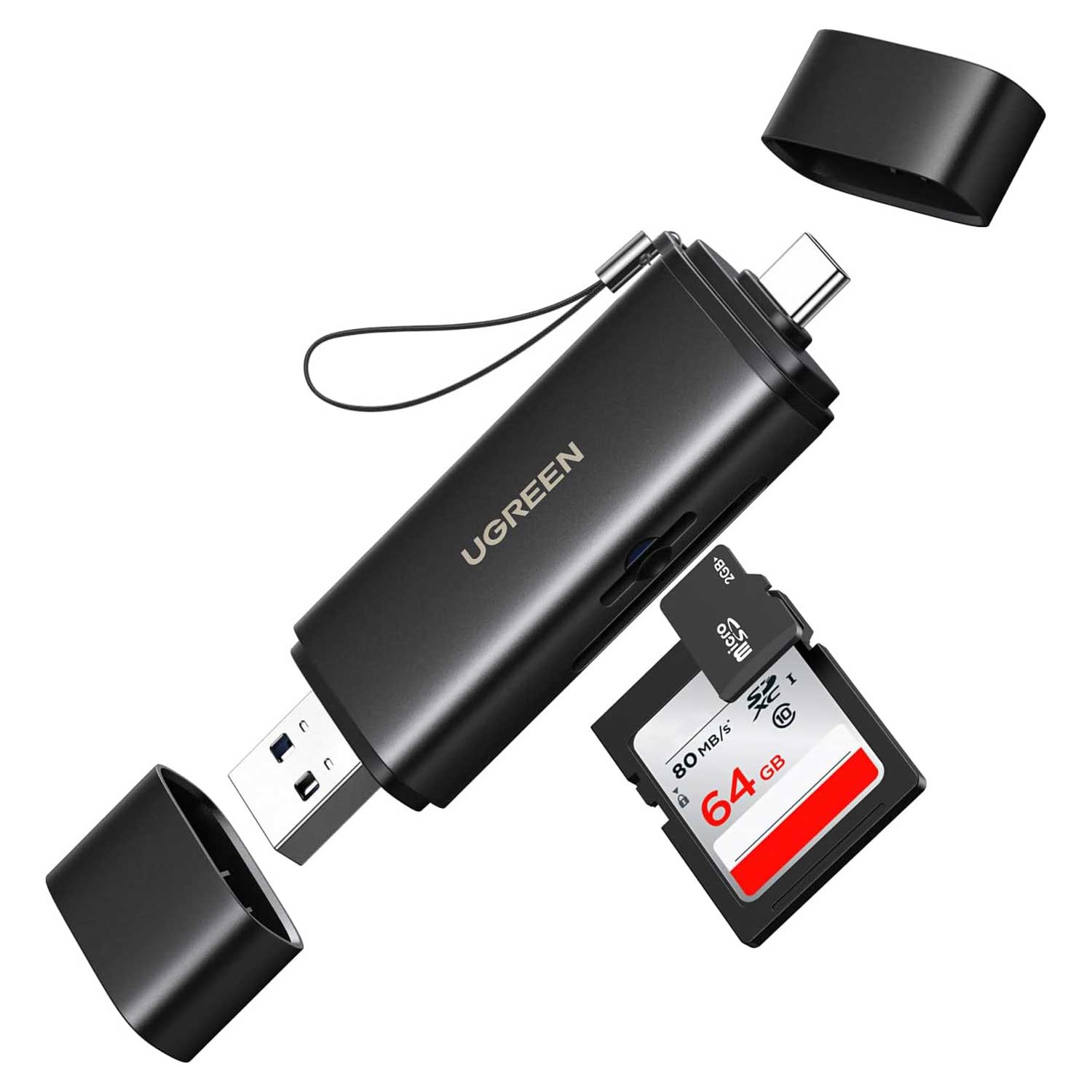 Card reader UGREEN 2-in-1 USB-A USB-C 65024 — 2