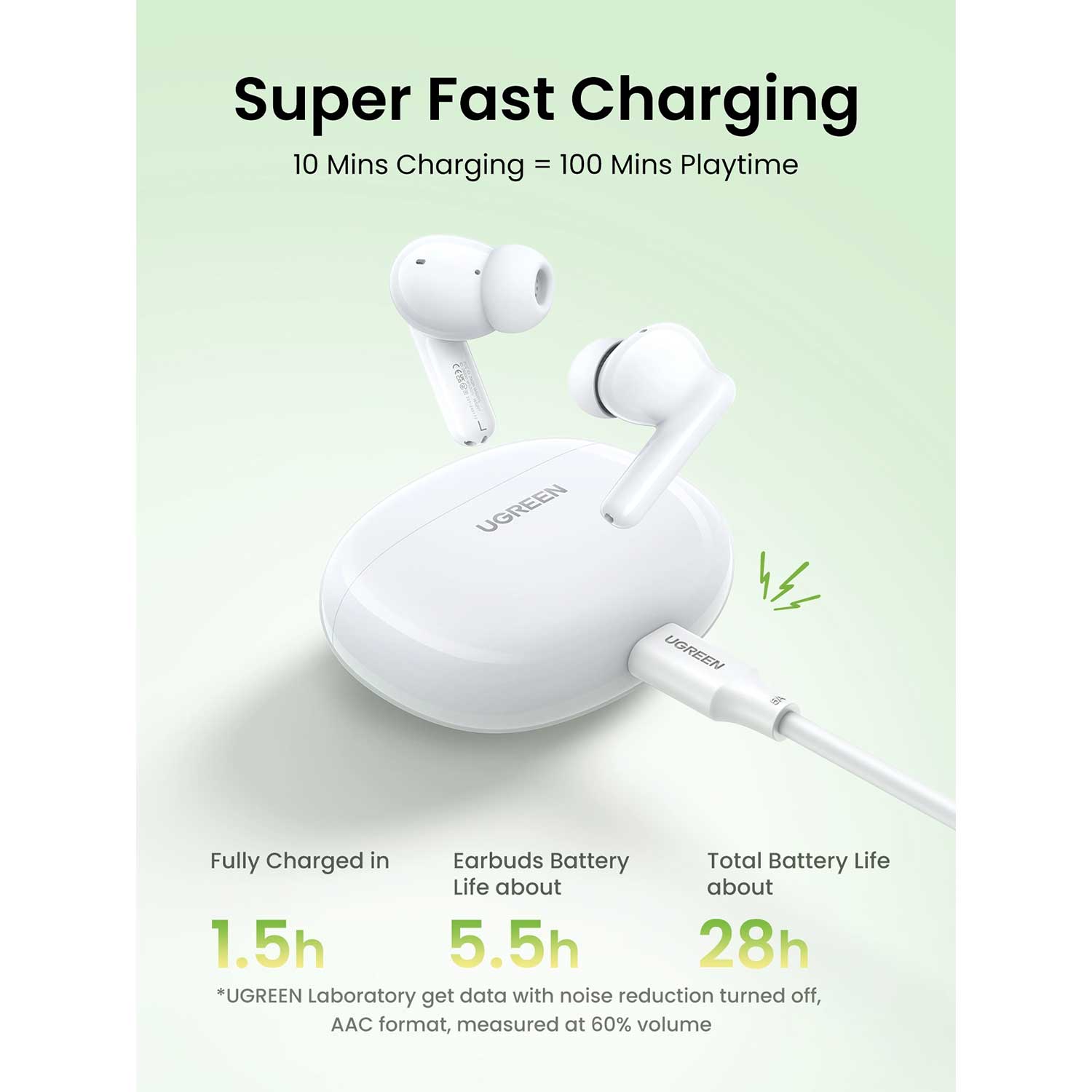 Tws headphone UGREEN HiTune P3 True WH 45110 — 8