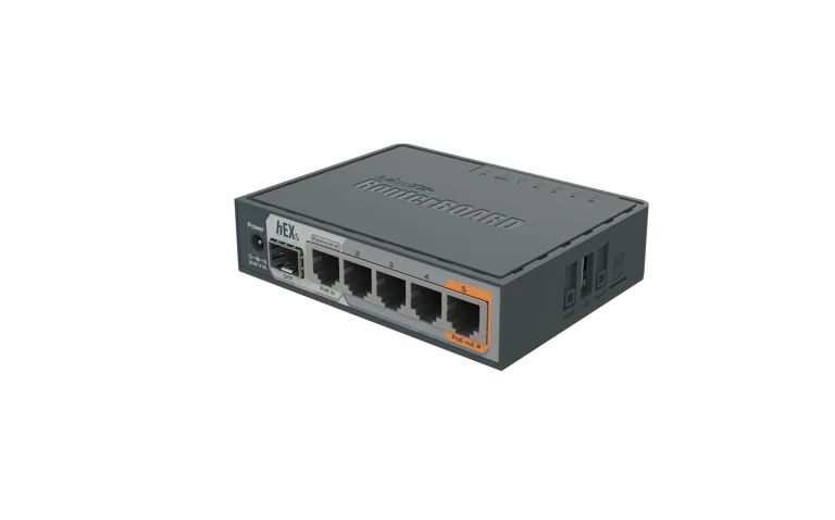 MikroTik hEX S RB760iGS — проводной гигабитный маршрутизатор с SFP — 2