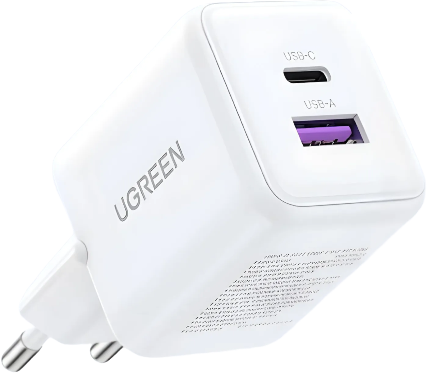 Fast charger UGREEN 2 Port GaN EU 65015 30W — 2