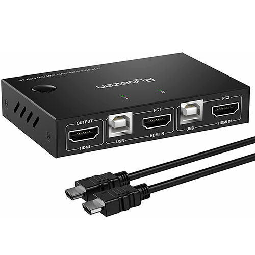 Rybozen HDMI USB KVM Switch 2 in 1 out X002Q8LJY1 — 2