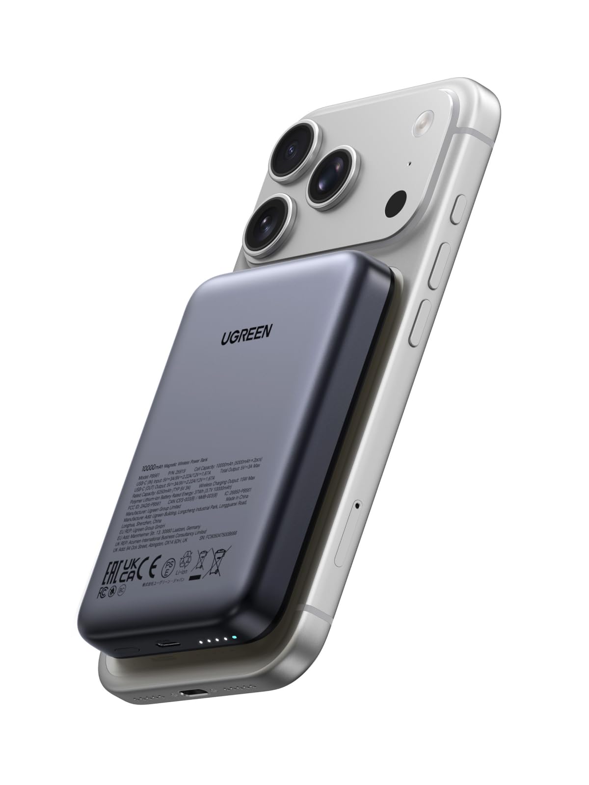 UGreen Folable Kickstand Magnetic Battery 15086 Wireless Magnetick Power bank 10000mAh — 2