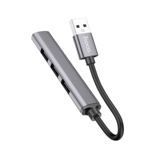Hoco HB26 4 in 1 USB to USB3.0+USB2.0x3 Adapter Metal — 3