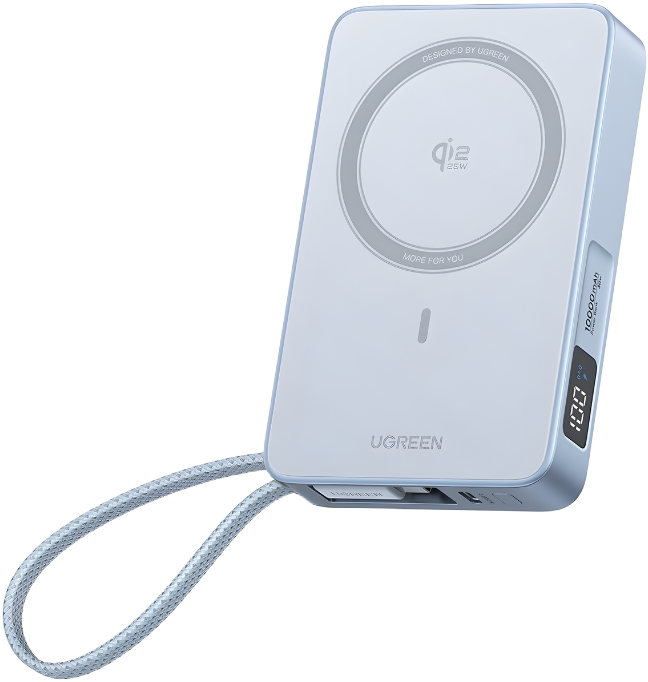 Magnetic wireless power bank UGREEN 65958B — 3
