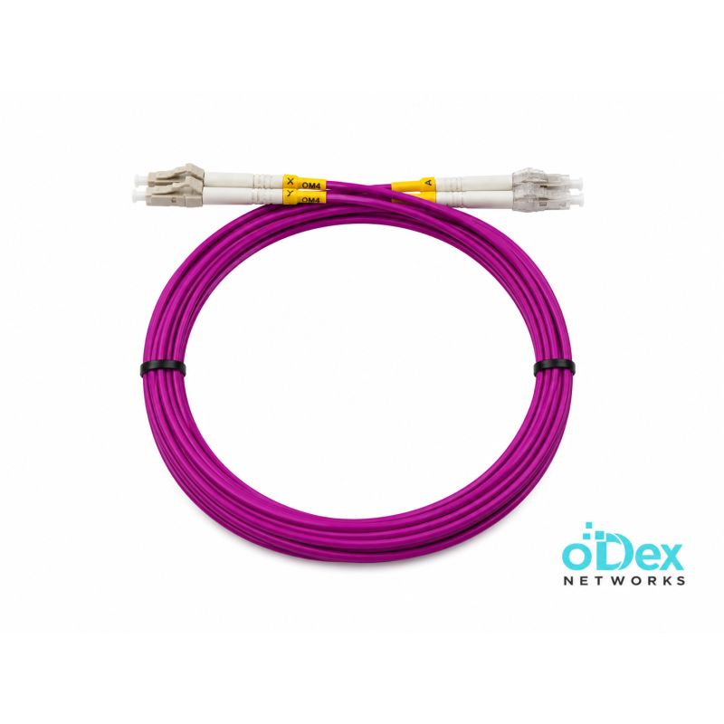 Fiber Optic Patch Cord ODEX LC-LC OM4 Duplex 1m