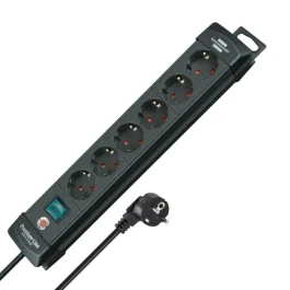 Brennenstuhl Premium-Line 6-Way Extension Lead 3m — 2