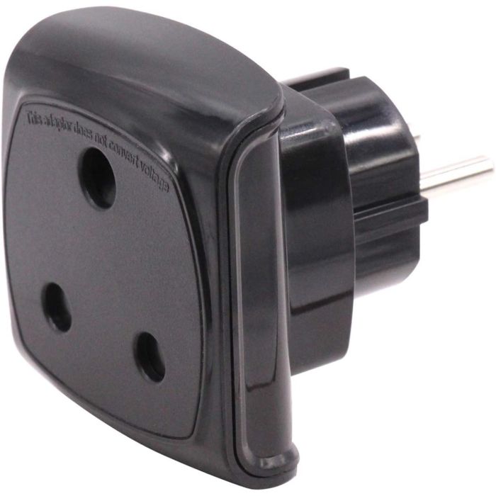Adapter 3 pin African to EU 2 pin