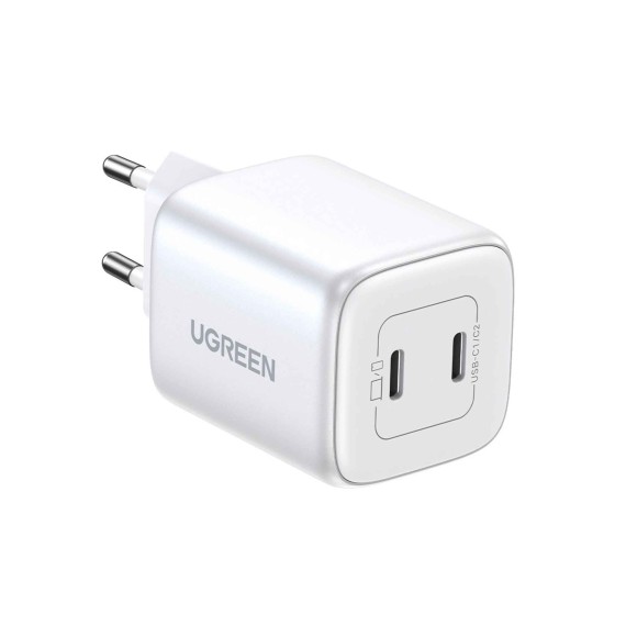Power adapter UGREEN CD294 Nexode GaN Fast Charging PD 2 Ports WH 15327 45W — 3