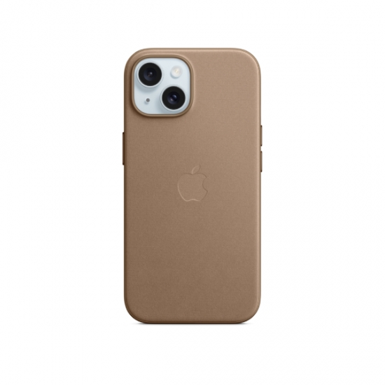 iPhone 15 FineWoven Case with MagSafe Taupe