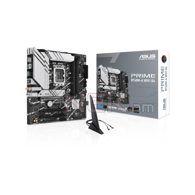 Motherboard ASUS PRIME B760M-A WiFi S-1700 B760 2xHDMI DP 3xPCI-E 4xDDR5 2xM.2 SATAIII PCI SATA3 — 3