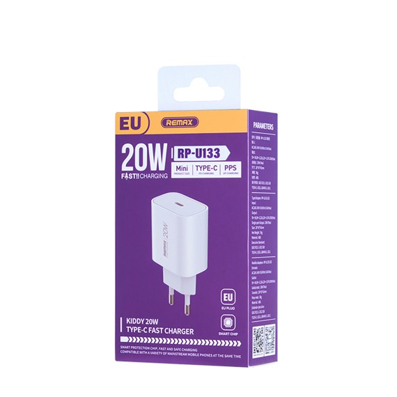 Power adapter REMAX RP-U133 6954851213123 20W — 2