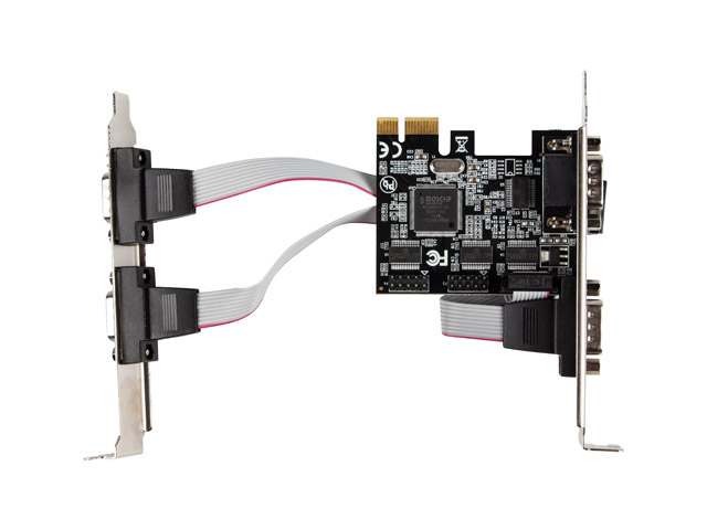 4X COM 9PIN LOW PROFILE PCI EXPRESS CARD — 2