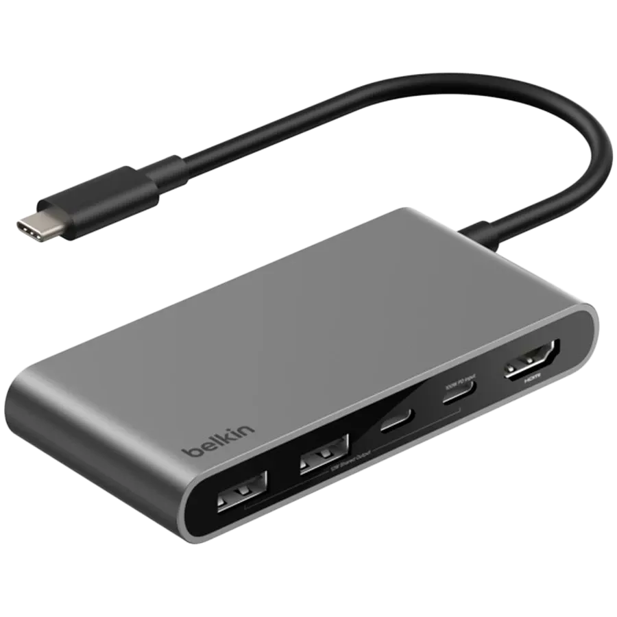 BELKIN 5-Port USB-C Hub with Dual USB-C Ports
