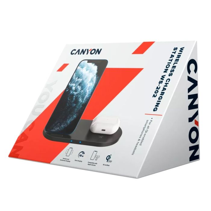 Canyon CNS-WCS202B 2in1 Wireless charger 5W — 4
