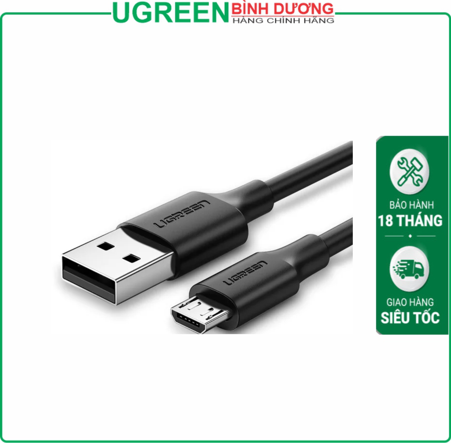 UGREEN Micro USB USB AM cableUSB 2.0 B - Micro USB 2.0 A Cable 60137 — 2
